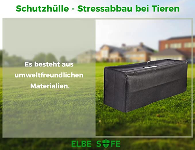 Lebendfalle von ELBE SAFE, Marderfalle, Katzefalle, Hundefalle, 80 x 29 x 32 cm, wetterfest, leicht zu reinigen, sicher für Kinder und Haustiere MAF03-v2 Elbe-Welt.de