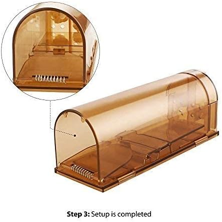 Elbe® Lebendfalle Mäuse, Mausefalle lebend, sicher für Kinder und Haustiere, Lebendfalle Siebenschläfer, für Indoor/Outdoor, wiederverwendbar, wetterfest, bissfest, Easy-Set, 3 STK. LBF-5032 Elbe-Welt.de