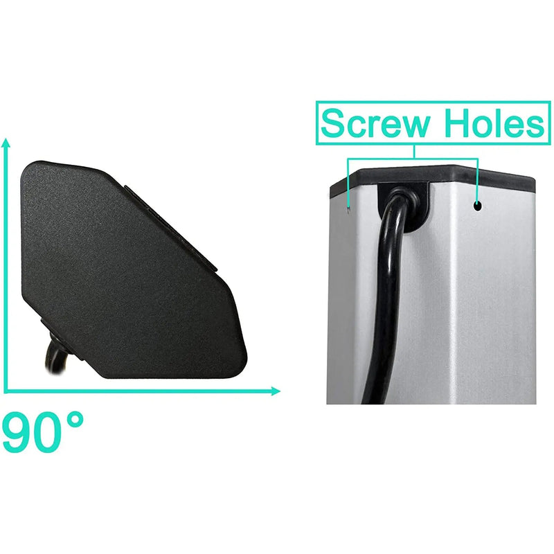 Elbe Inno Ecksteckdose 2 x USB mit Schalter Wandmontage aus Aluminium - EL4603KU Elbe-Welt.de