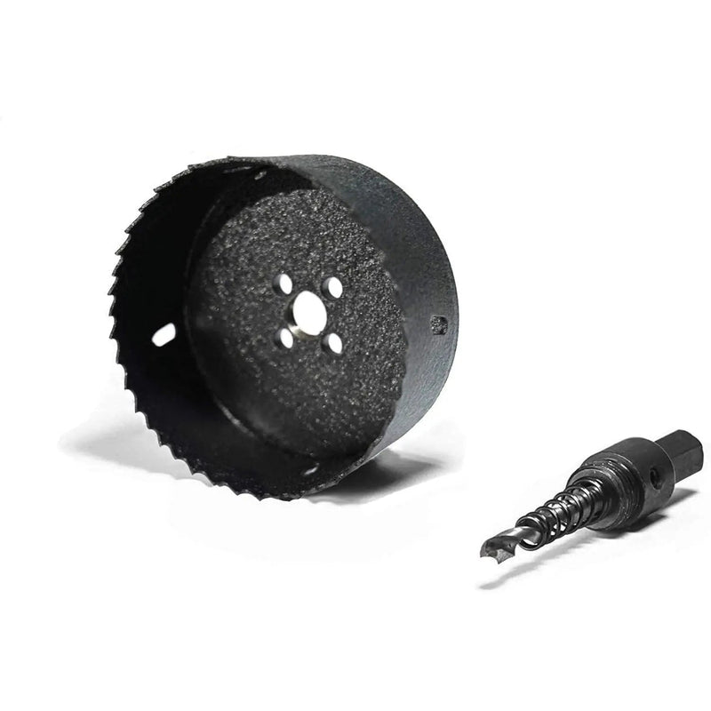 ELBE® Lochsäge 100 mm, vorgesehen für alle Elektrobohrmaschinen mit einem 1/2-Zoll-Gewinde, für Holz, Gipskarton, Sperrholz, Plexiglas, Eisen, Edelstahl - ELS100B Elbe-Welt.de