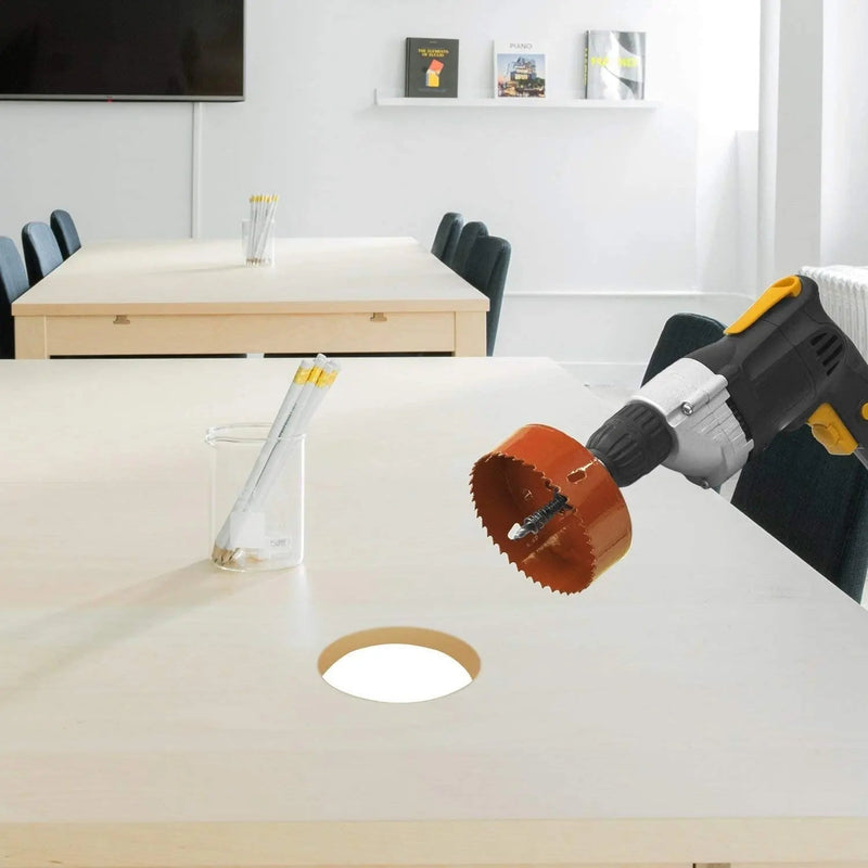 ELBE® Lochsäge 105 mm Loch für alle 1/2-Elektrobohrmaschinen, Lochsäge, Lochöffner für Holz, Gipskarton, Sperrholz, Plexiglas, Eisen, Edelstahl - ELS105 Elbe-Welt.de