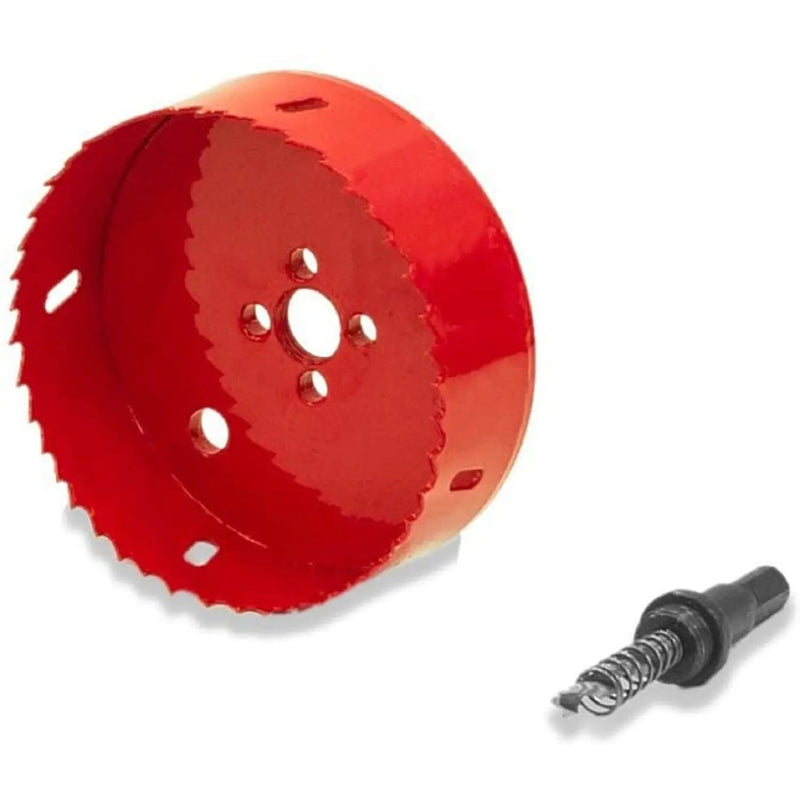 ELBE® Lochsäge 105 mm Loch für alle 1/2-Elektrobohrmaschinen, Lochsäge, Lochöffner für Holz, Gipskarton, Sperrholz, Plexiglas, Eisen, Edelstahl - ELS105 Elbe-Welt.de