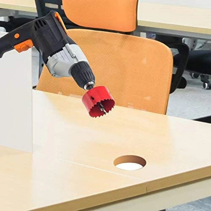 ELBE® Lochsäge 60 mm Loch für alle 1/2-Elektrobohrmaschinen, Lochsäge, Lochöffner für Holz, Gipskarton, Sperrholz, Plexiglas, Eisen, Edelstahl - ELS60 Elbe-Welt.de