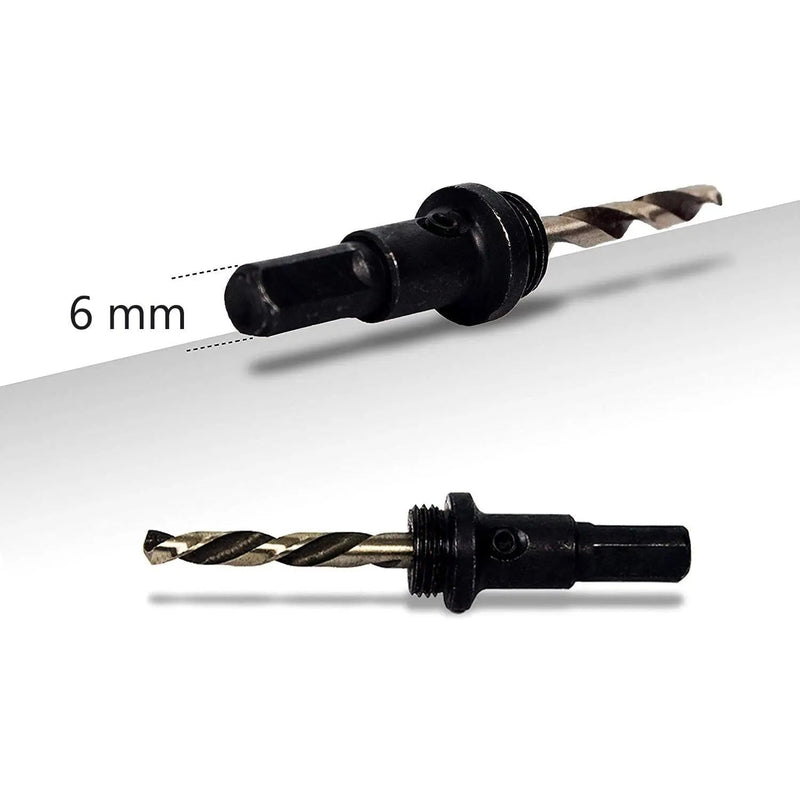 ELBE® Lochsäge 60 mm Loch für alle 1/2-Elektrobohrmaschinen, Lochsäge, Lochöffner für Holz, Gipskarton, Sperrholz, Plexiglas, Eisen, Edelstahl - ELS60 Elbe-Welt.de