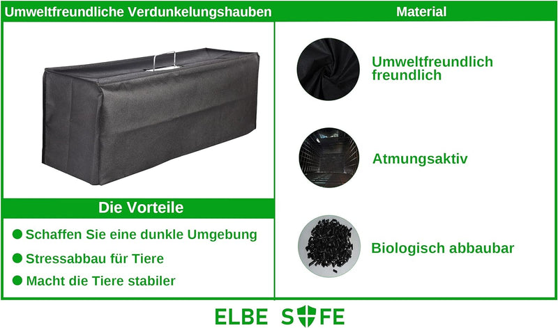 Elbe Safe Lebendfalle, Marderfalle, Katzefalle, Hundefalle, 80 x 29 x 32 cm, wetterfest, leicht zu reinigen, sicher für Kinder und Haustiere- MAF06 Elbe-Welt.de