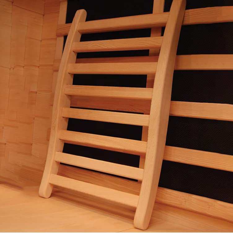 Elbe XXL Rückenlehne Sauna, Kanadischer Schierling Rückenlehne, S Form Rückenlehne, Ergonomisch, mit rutschfesten Stopper Elbe-Welt.de