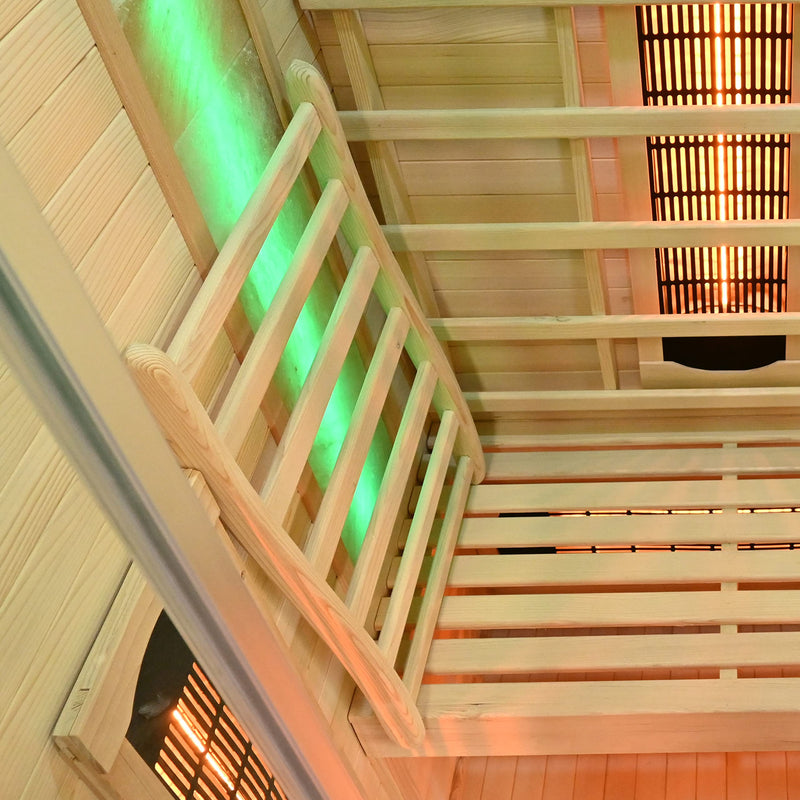 Elbe XXL Rückenlehne Sauna, Kanadischer Schierling Rückenlehne, S Form Rückenlehne, Ergonomisch, mit rutschfesten Stopper Elbe-Welt.de