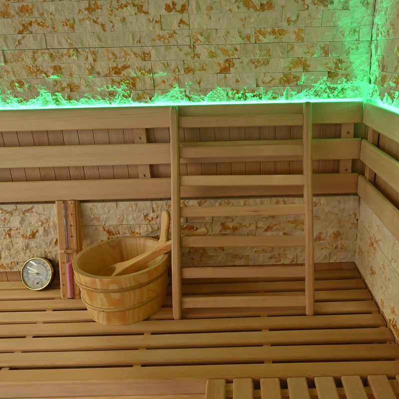 Elbe XXL Rückenlehne Sauna, Kanadischer Schierling Rückenlehne, S Form Rückenlehne, Ergonomisch, mit rutschfesten Stopper Elbe-Welt.de