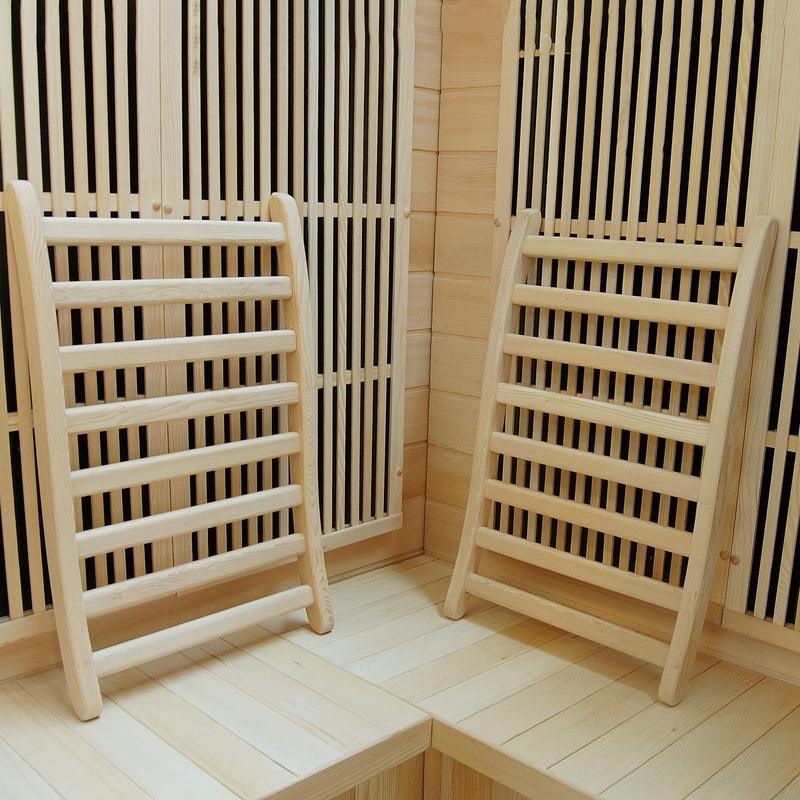 Elbe XXL Rückenlehne Sauna, Kanadischer Schierling Rückenlehne, S Form Rückenlehne, Ergonomisch, mit rutschfesten Stopper Elbe-Welt.de