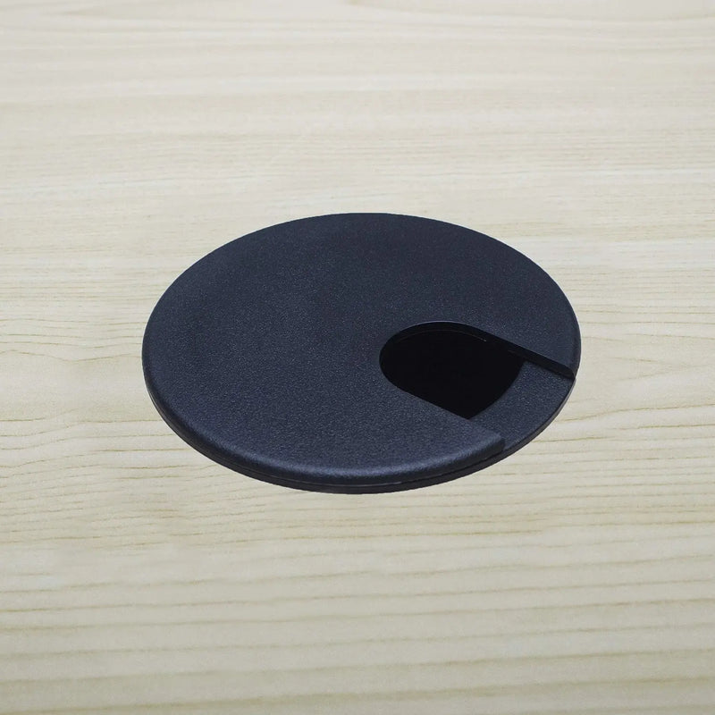 ELBE® 2 Stück Kabeldurchführung schwarz Kunststoff rund Kabeldurchlass Bohr-Ø 75 mm MY11M