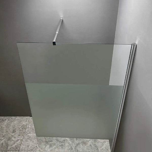 Duschtrennwand von ELBE®, 120 x 200 cm transparentes, gehärtetes Glas mit Nano-Beschichtung - DK120T8