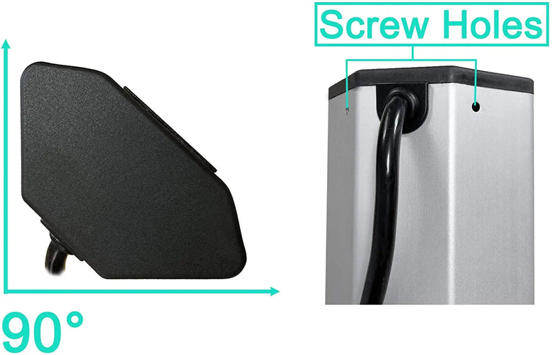 Elbe Inno Ecksteckdose mit Typ-A und einen Typ-C-USB-Ladeanschluss aus Aluminium - EL4603KU-AC